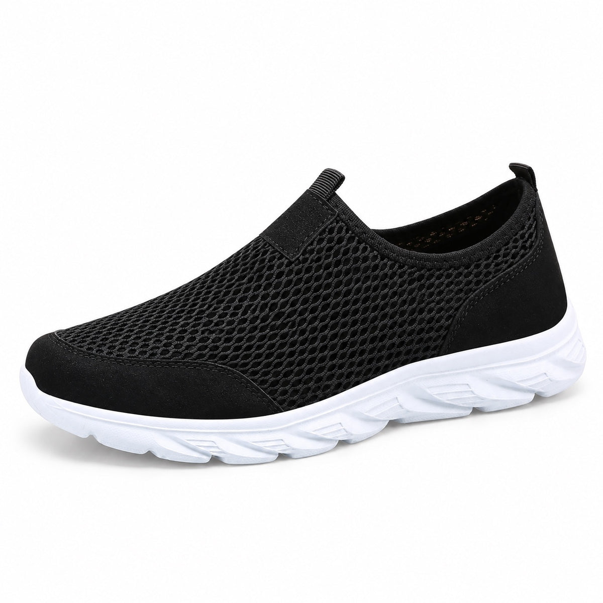 Dominic – Men's Nursing Shoes in Black White