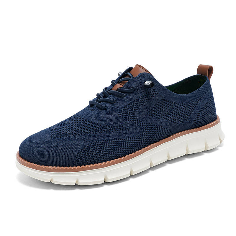 Mens Casual Mesh Sneakers, Breathable Walking Shoes, Lightweight Comfort Loafers