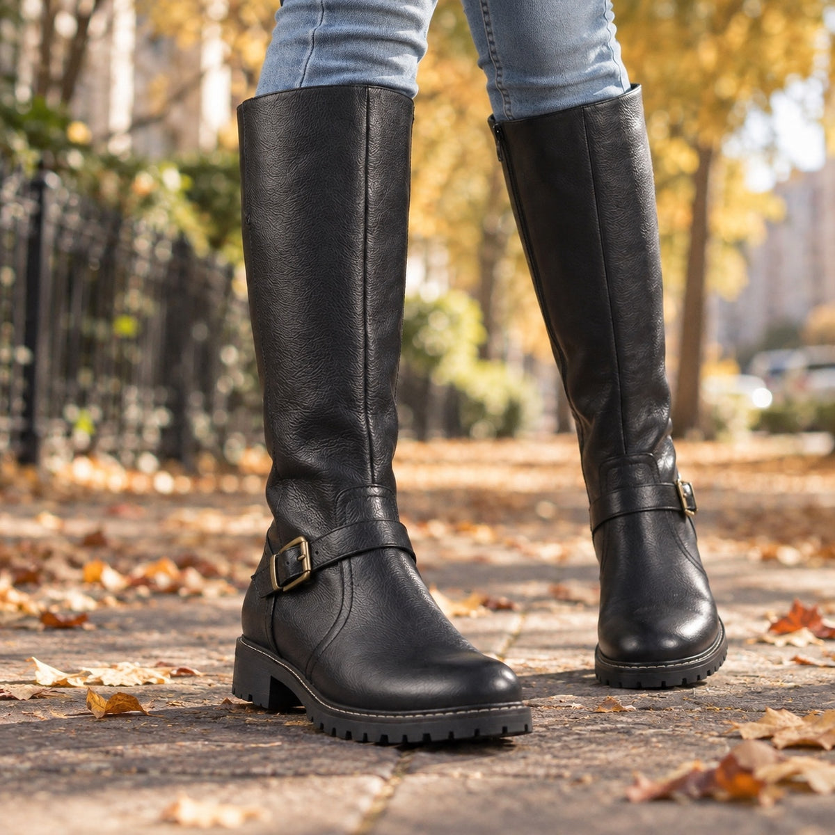 Drake – Unisex Comfort Boots, worn on a walk