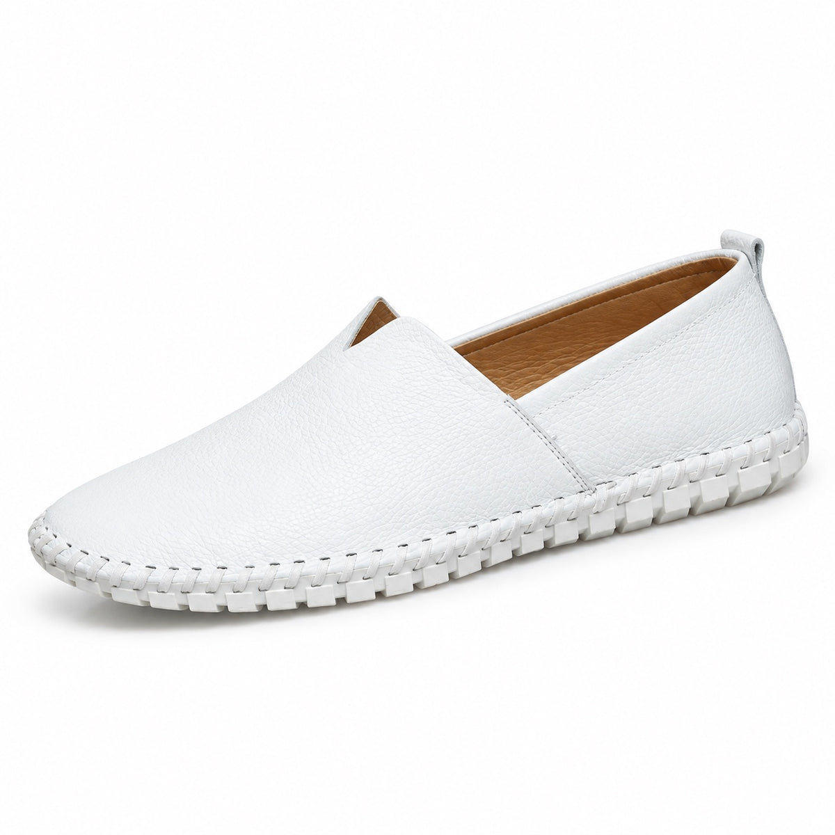 Dwayne – Men's Slip-On Shoes in White