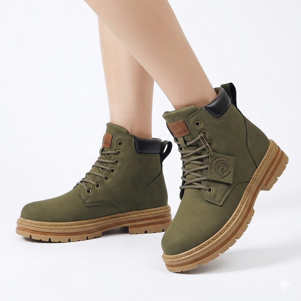 Men's Comfort Outdoor Boots – Cushioned Ankle Support, Non-Slip Traction