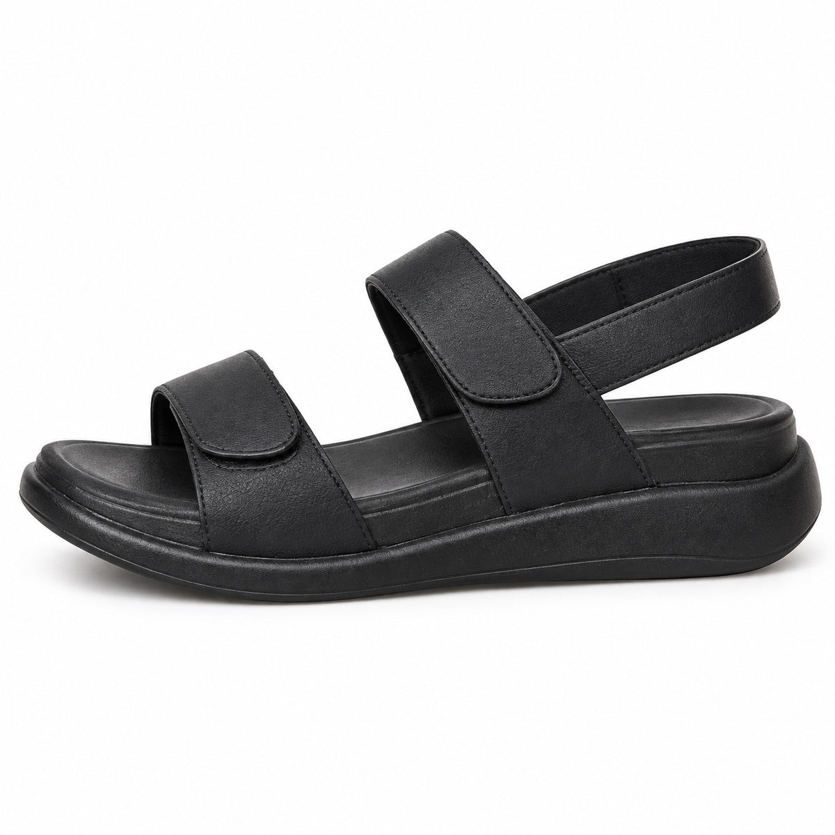 Ebony – Women's Wide Toe Box Sandals in Black