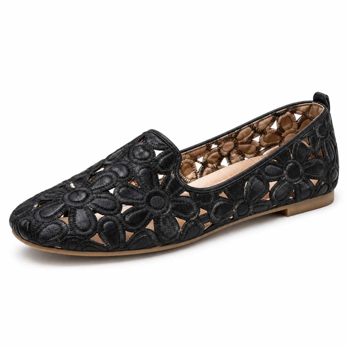 Eleanor – Women's Wide Toe Box Shoes in Black Hollow