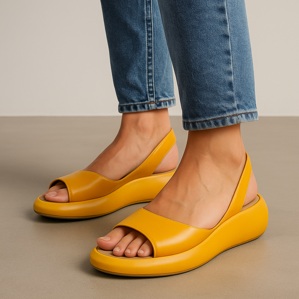 Eleanor | Slingback Sandals with Open Toe and Platform Sole