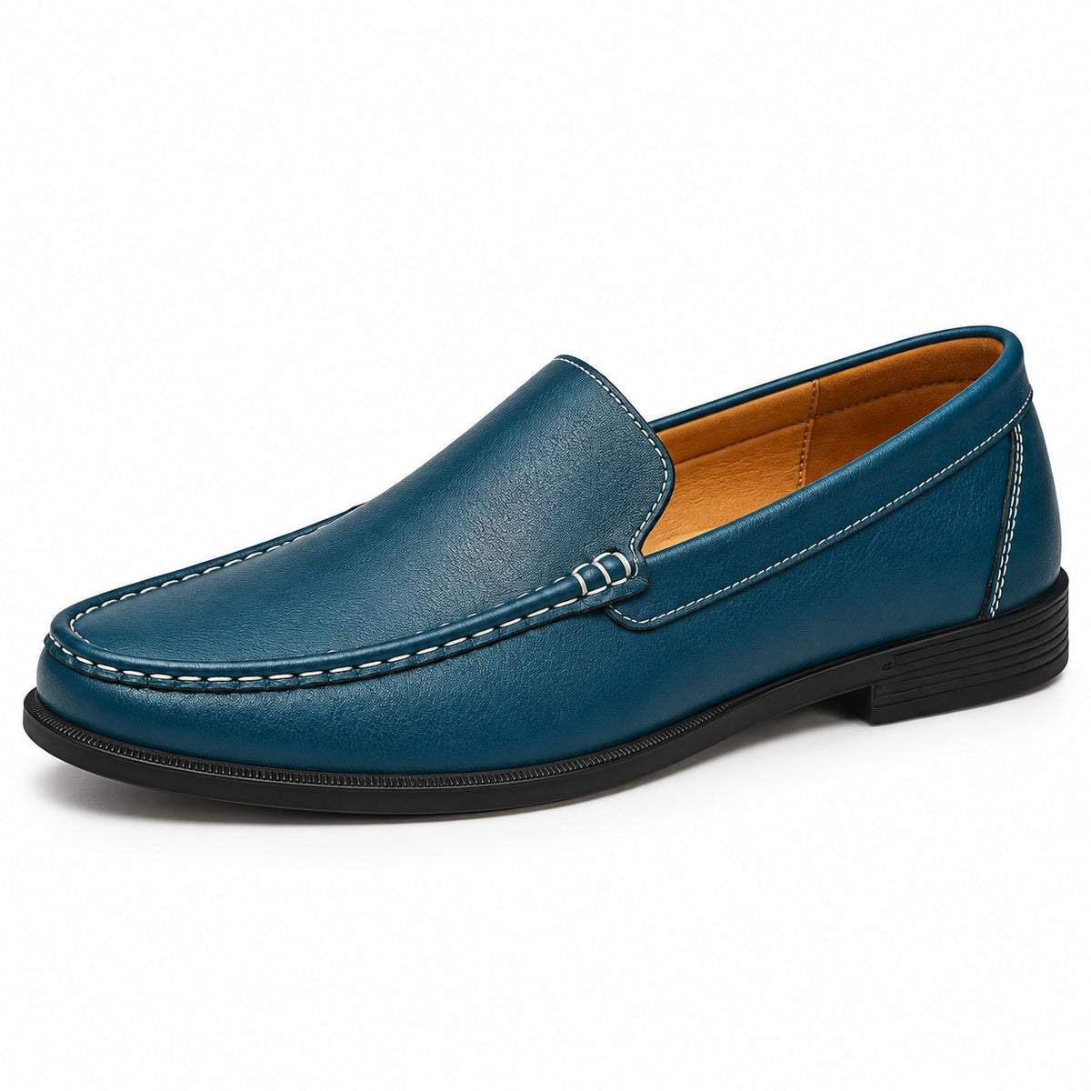 Erik – Men's Slip-On Loafers in Azure Blue