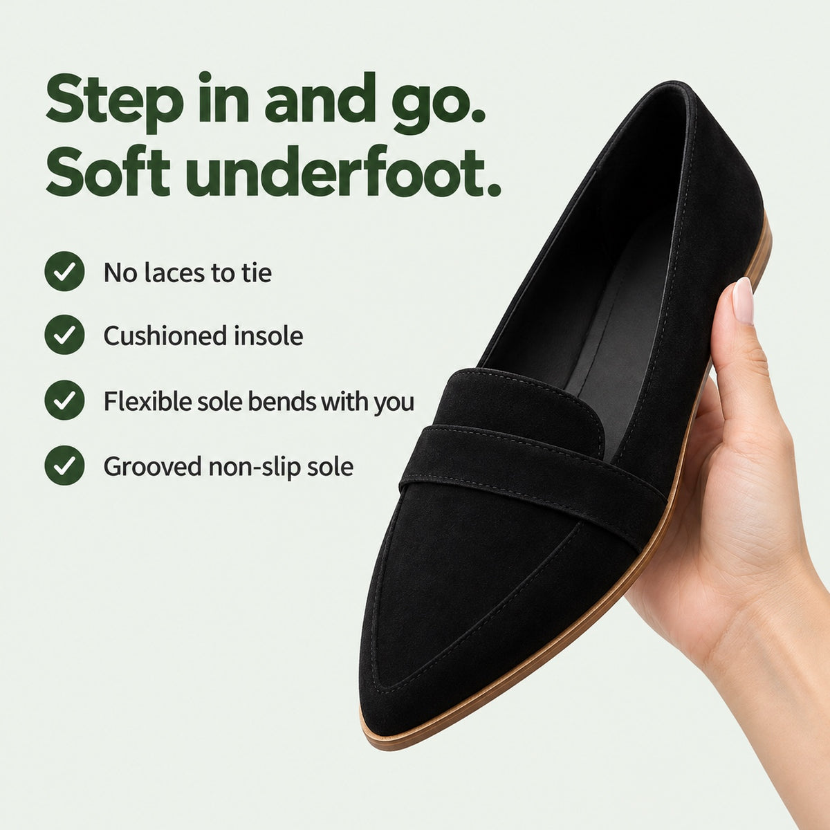 Erika – Women's Slip-On Shoes, key benefits