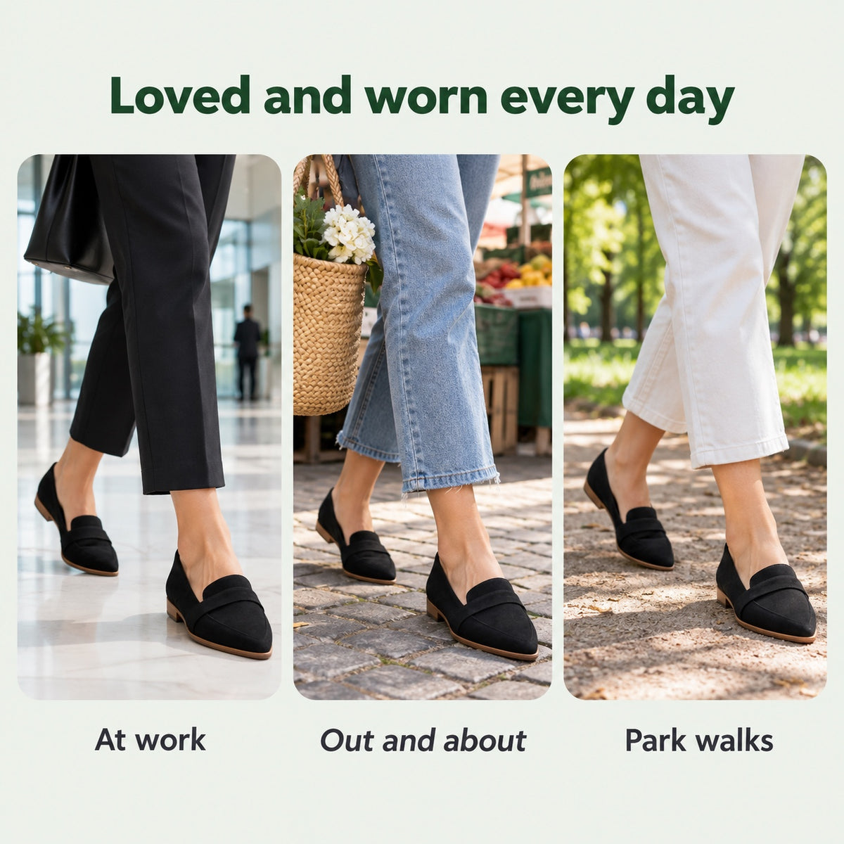 Erika – Women's Slip-On Shoes, worn every day