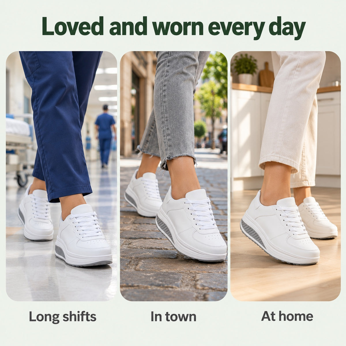 Ernestine – Women's Nursing Sneakers, worn every day
