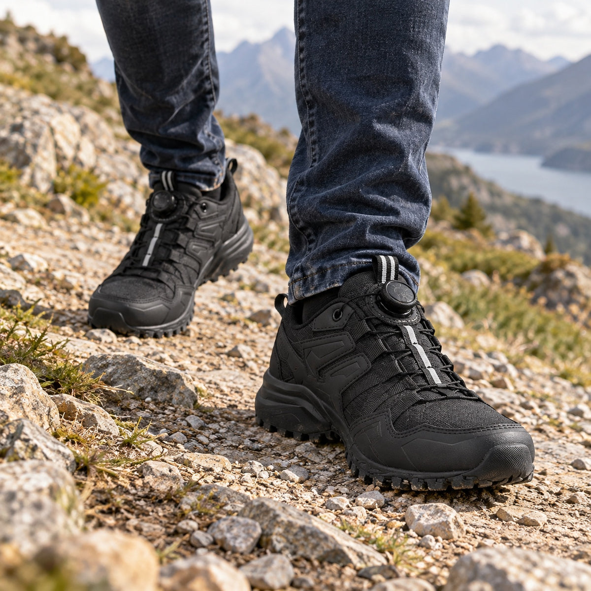 Ernesto – Men's Arch Support Sneakers, worn on a walk