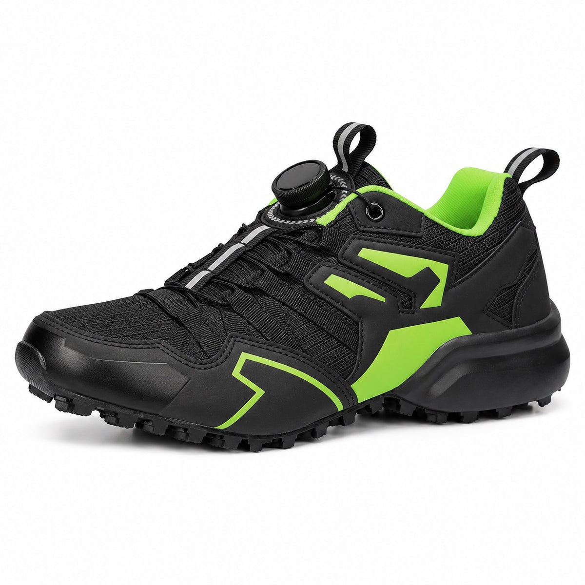 Ernesto – Men's Arch Support Sneakers in Black Green