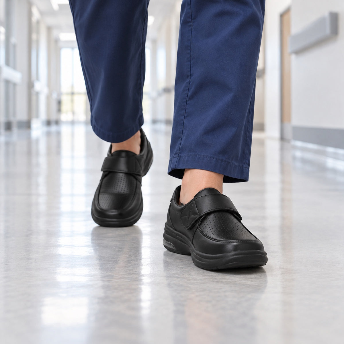 Essie – Women's Nursing Shoes, worn on a walk