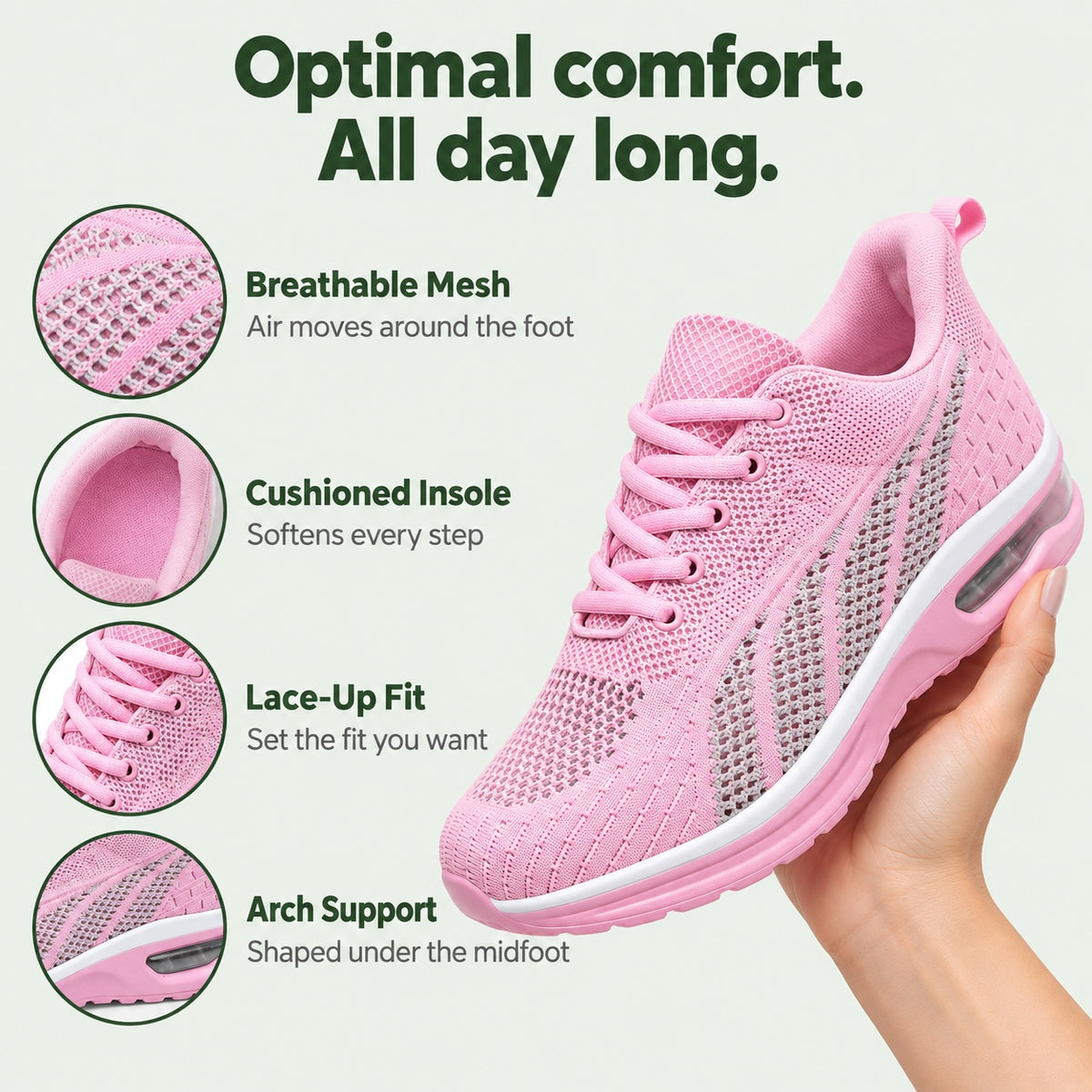 Eula – Women's Arch Support Shoes, features