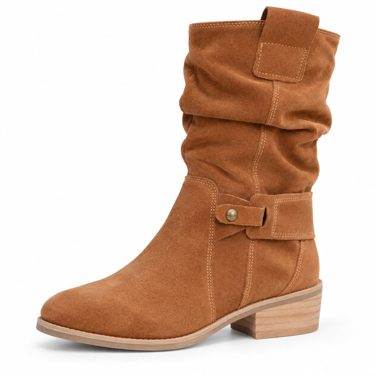 Eunice – Women's Wide Calf Boots in Brown