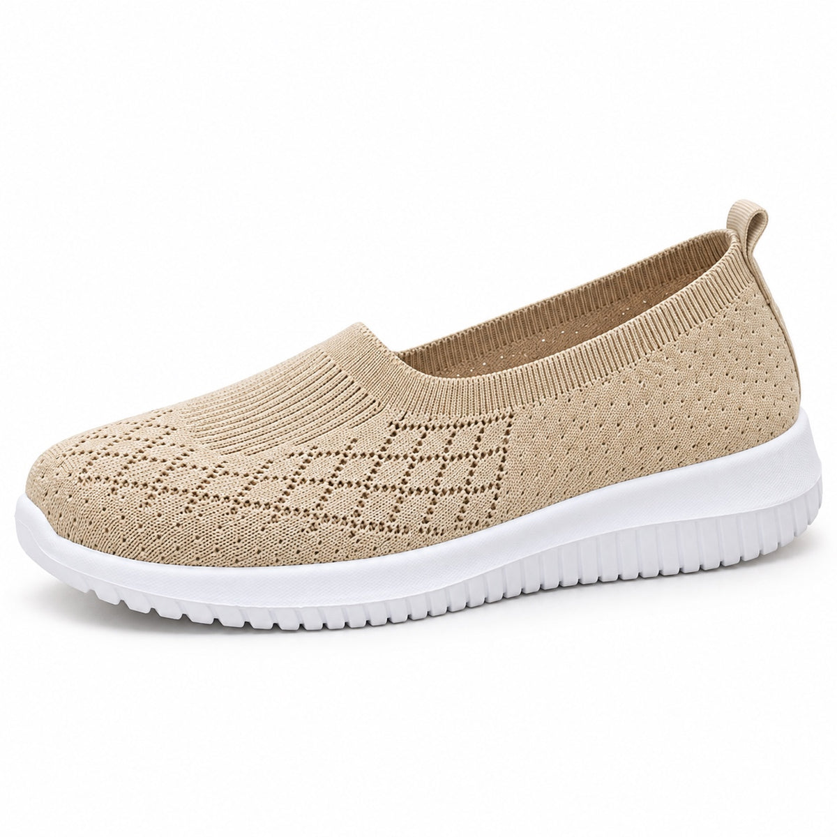 Everly – Unisex Slip-On Sneakers in Apricot