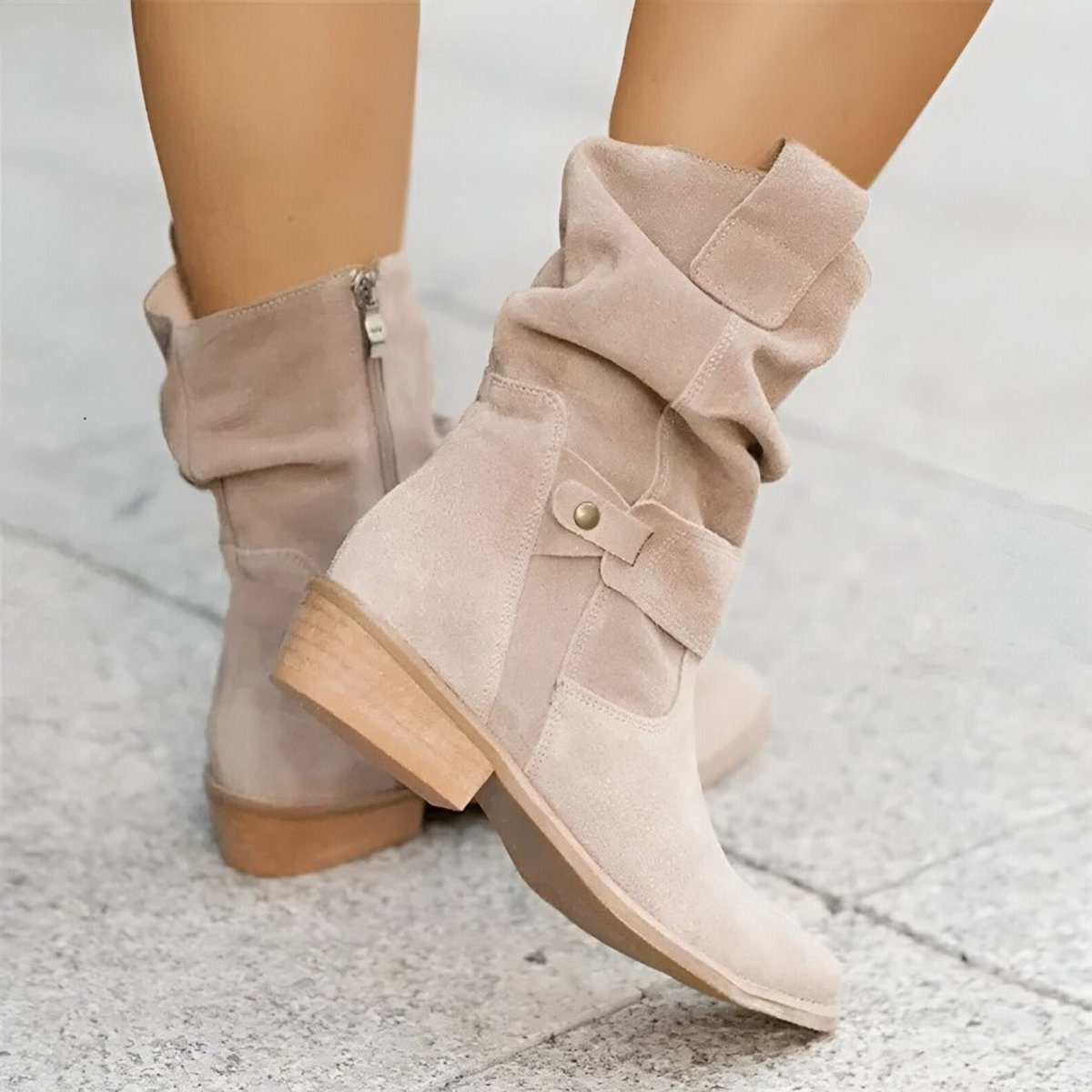 Eunice – Women's Wide Calf Boots with a Stretch Shaft