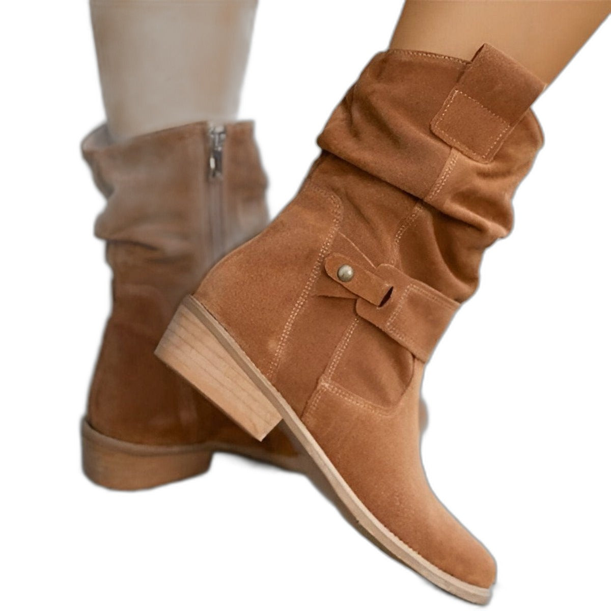 Eunice – Women's Wide Calf Boots with a Stretch Shaft