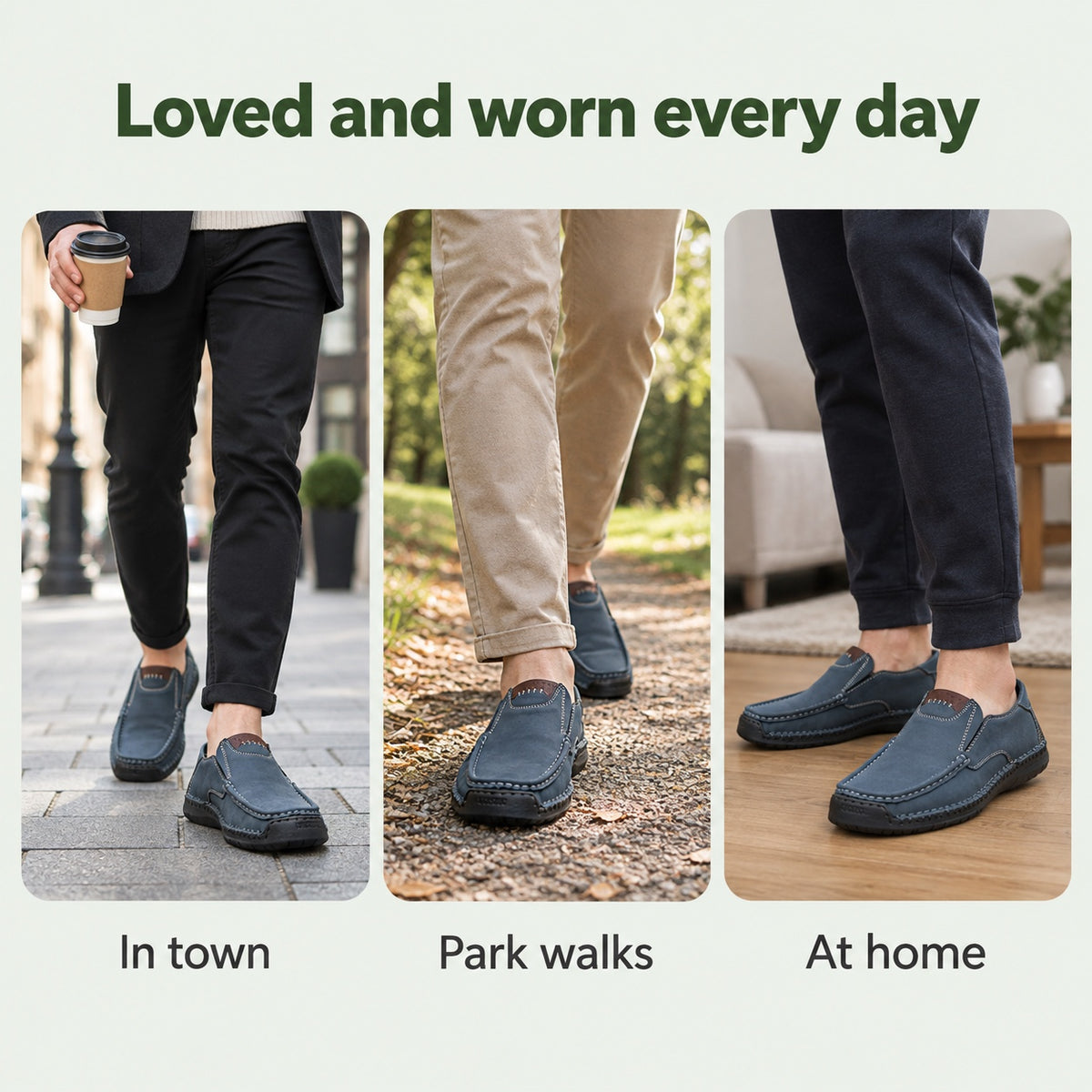 Felipe – Men's Arch Support Shoes, worn every day