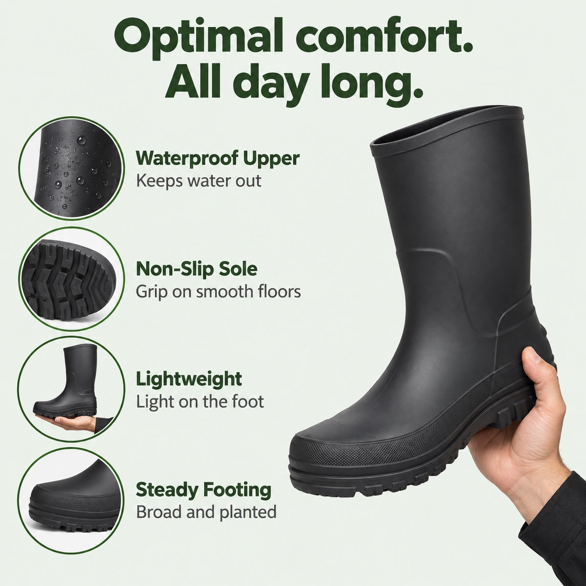Felix – Men's Wide Calf Boots, features
