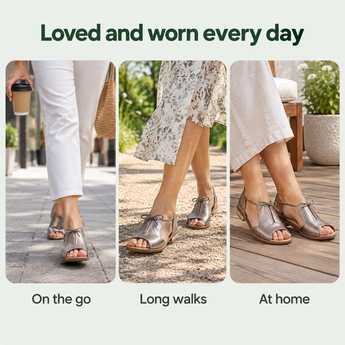 Ferguson – Unisex Wide Toe Box Sandals, worn every day
