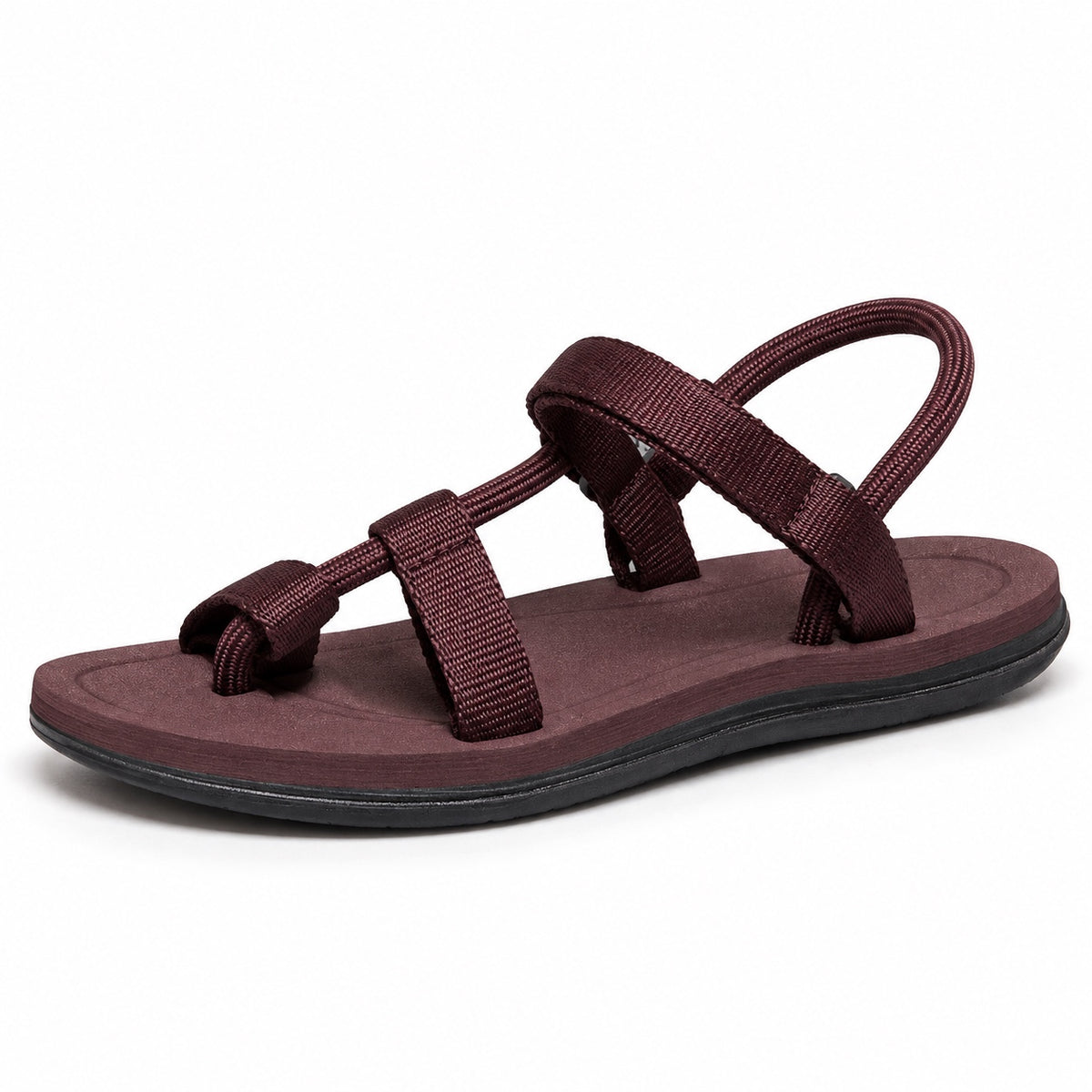 Flora – Unisex Wide Toe Box Sandals in Brown