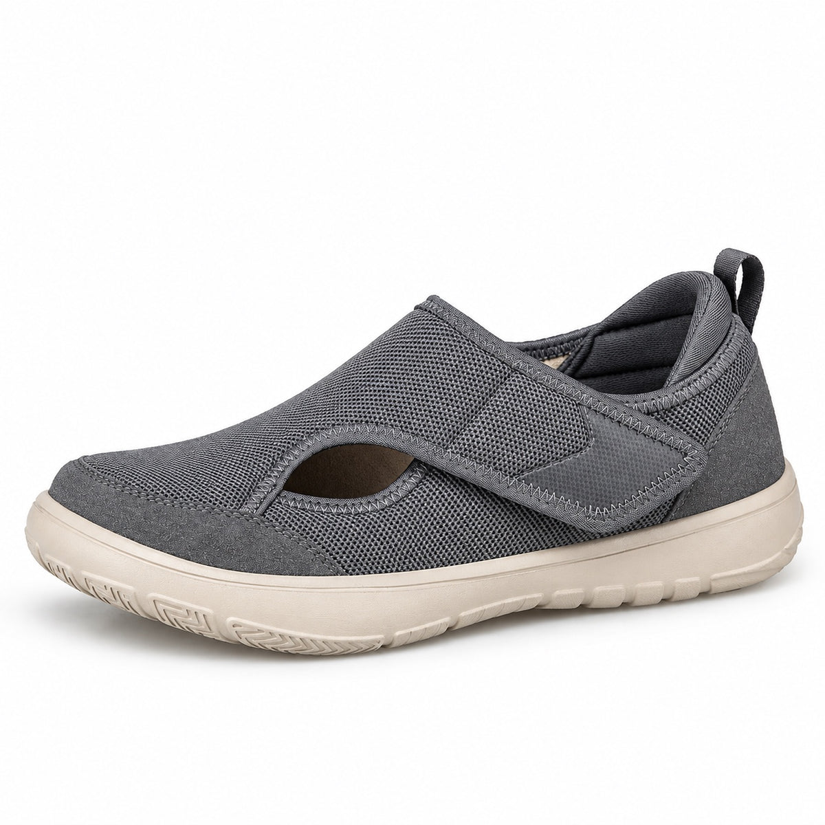 Florence – Women's Wide Toe Box Sneakers in Gray
