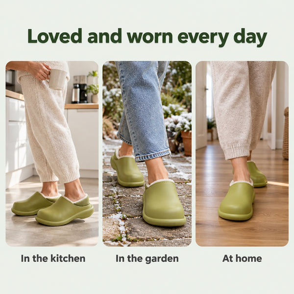 Flowers – Women's Comfort Slippers, worn every day