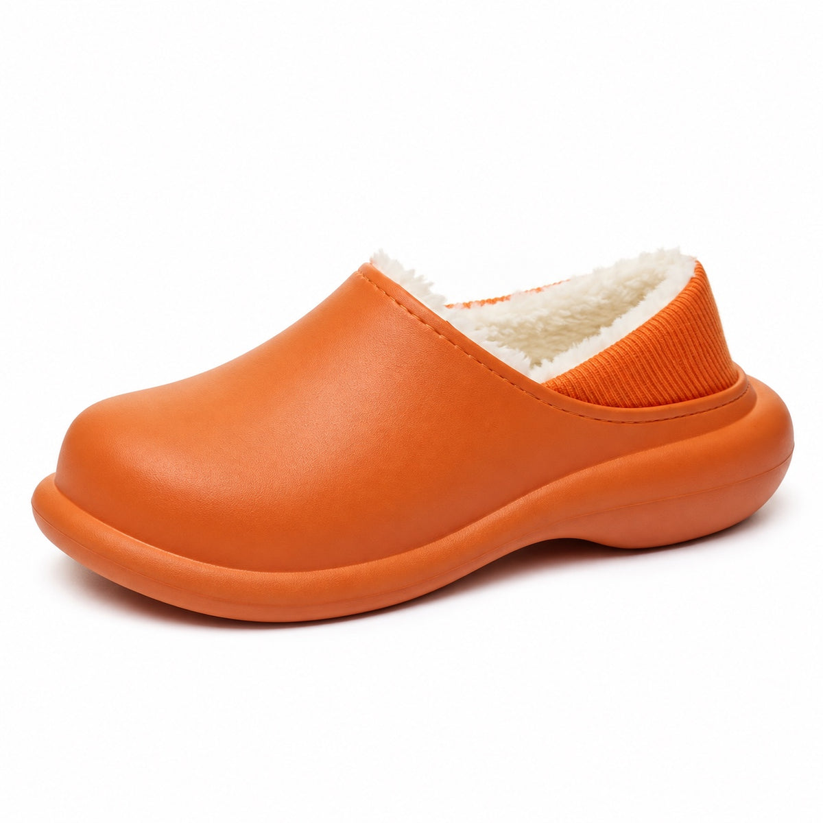 Flowers – Unisex Comfort Slippers in Orange