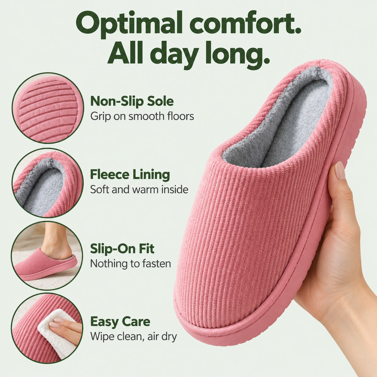 Francine – Women's Comfort Slippers, features