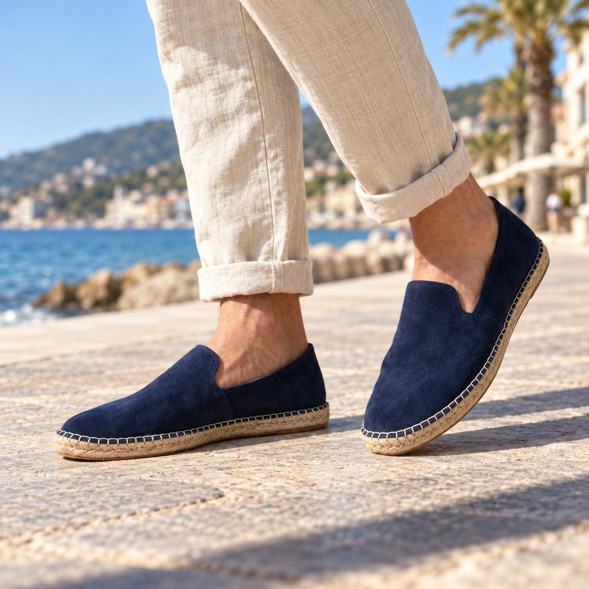 Franklin – Men's Slip-On Shoes, worn on a walk