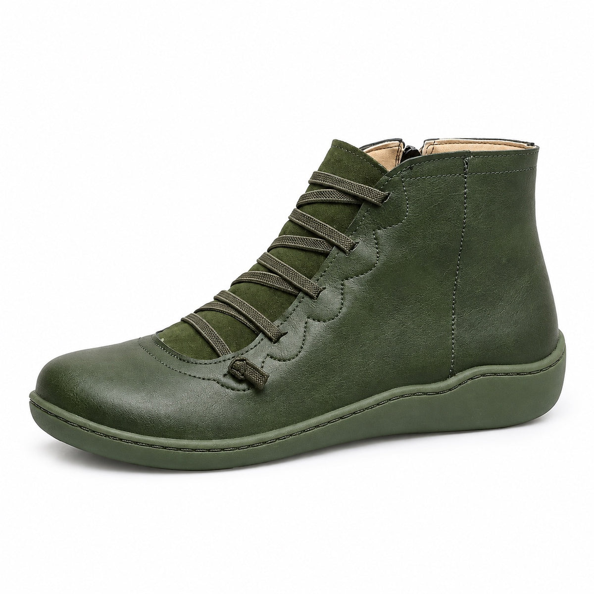 Freda – Women's Comfort Boots in Green