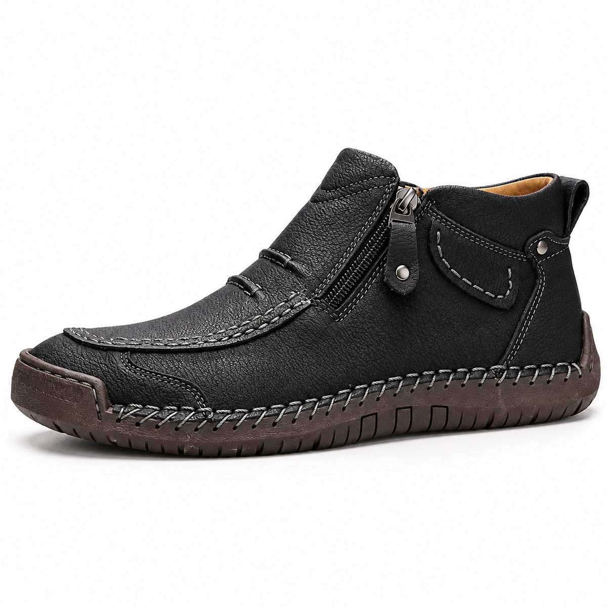 Fredrick – Men's Arch Support Shoes in Black