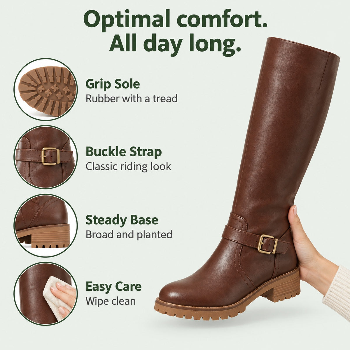 French – Women's Comfort Boots, features