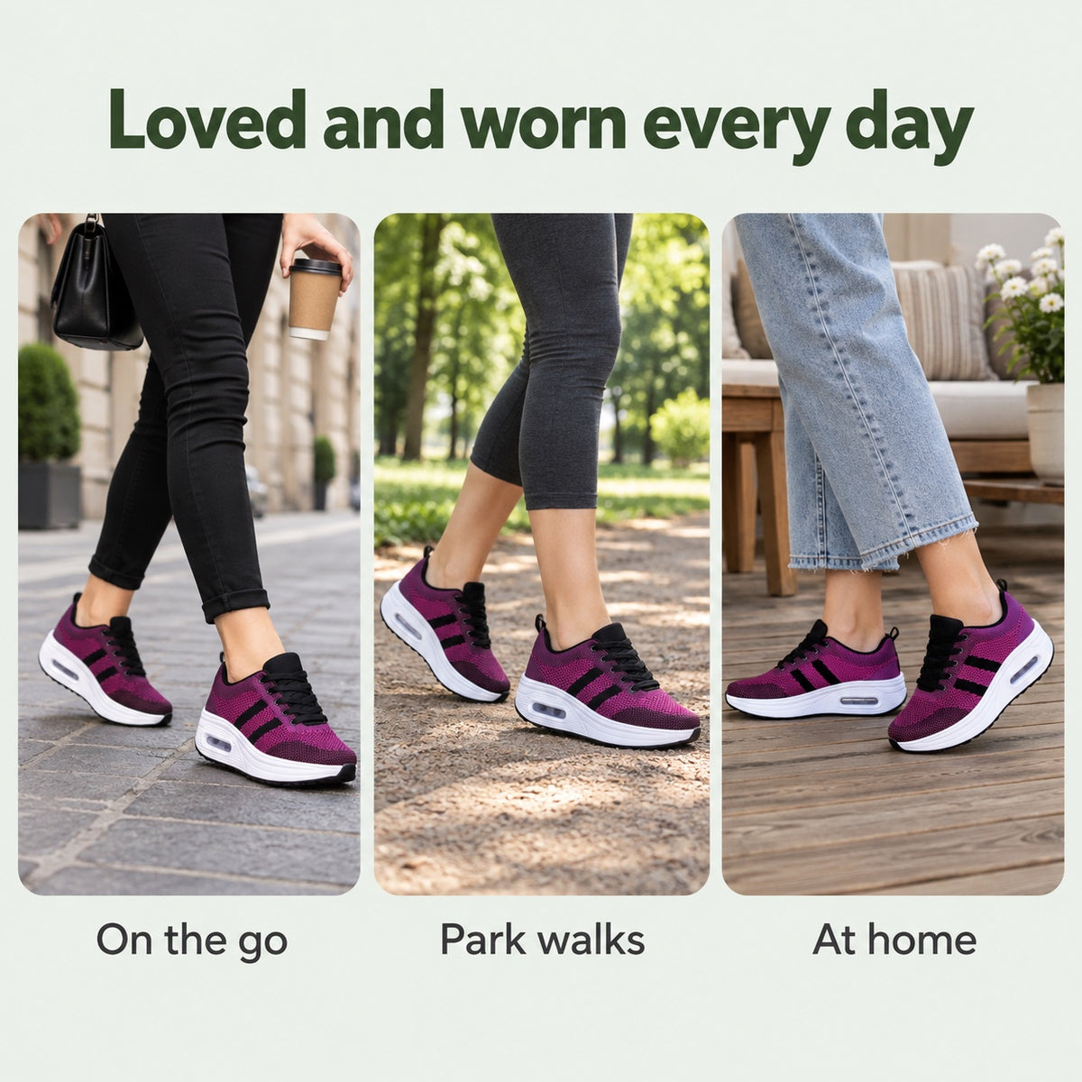 Garcia – Women's Orthopedic Sneakers, worn every day