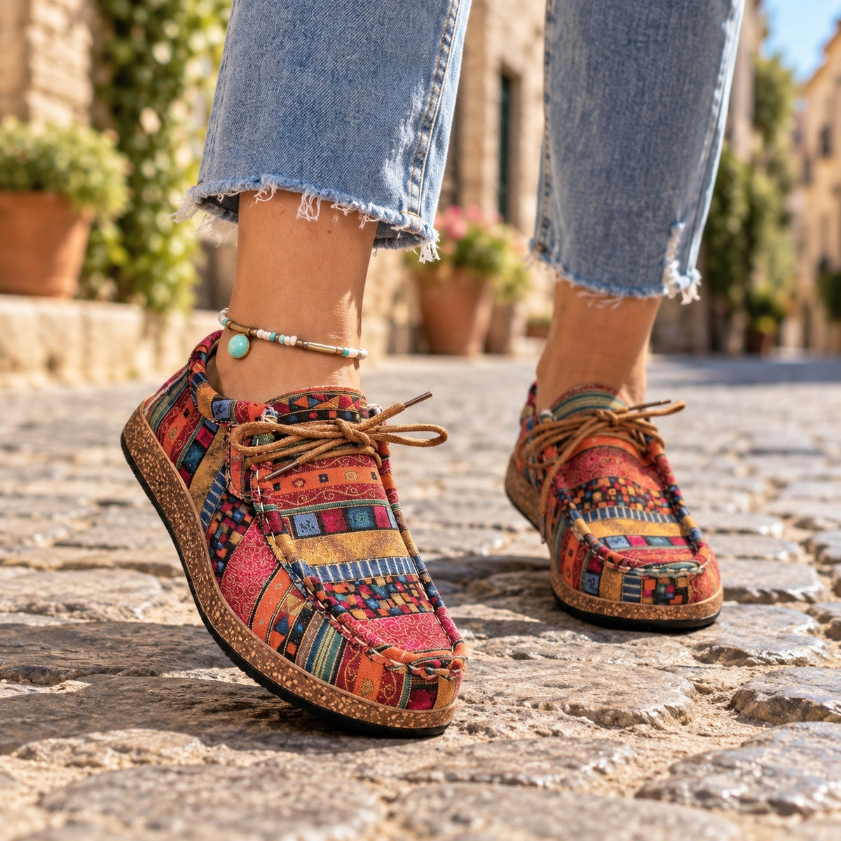 Garza – Unisex Orthopedic Sneakers, worn on a walk