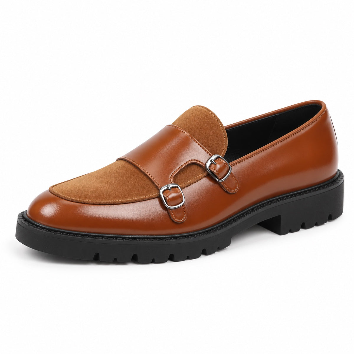 Geoffrey – Men's Wide Toe Box Loafers in Brown