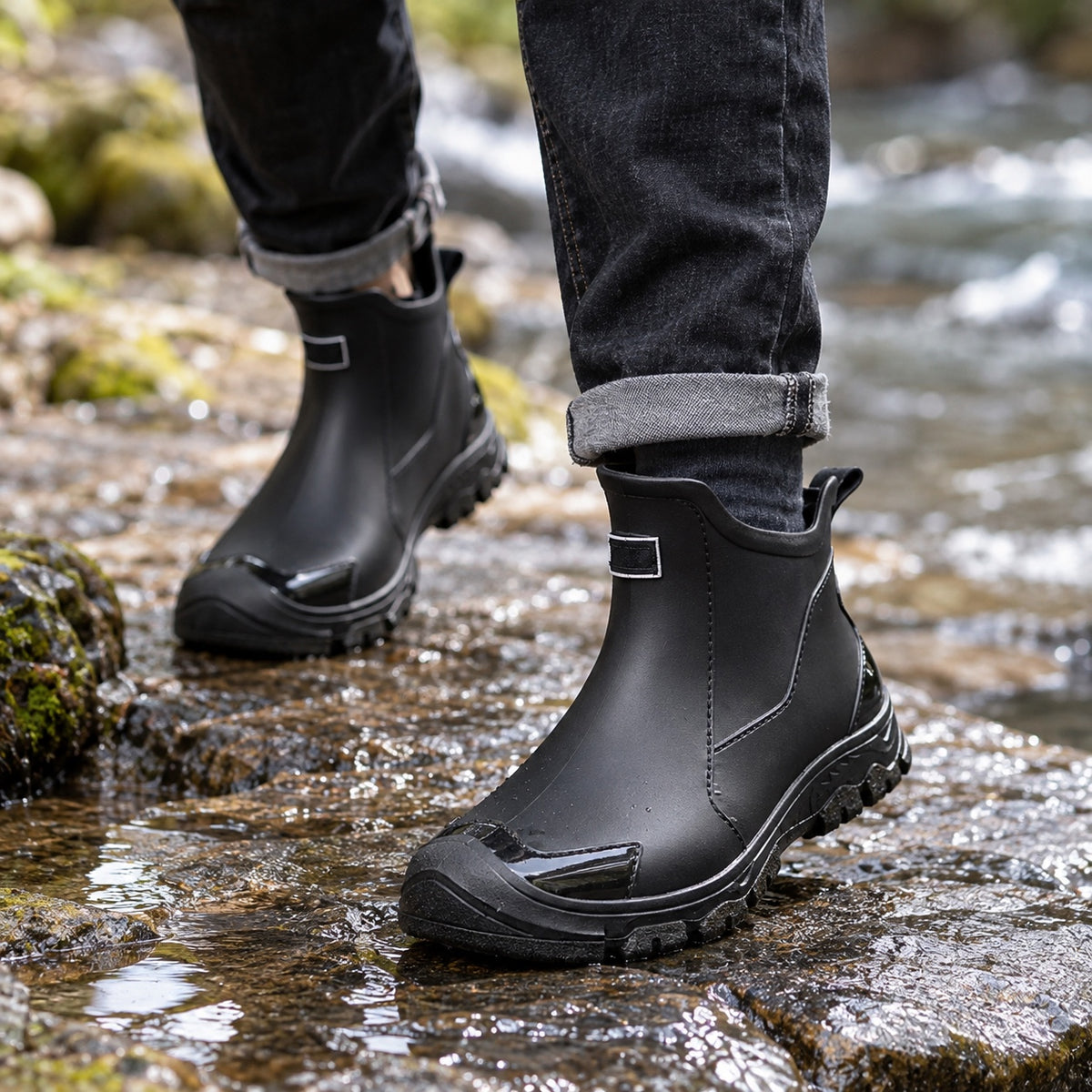 Gilbert – Men's Comfort Boots, worn on a walk