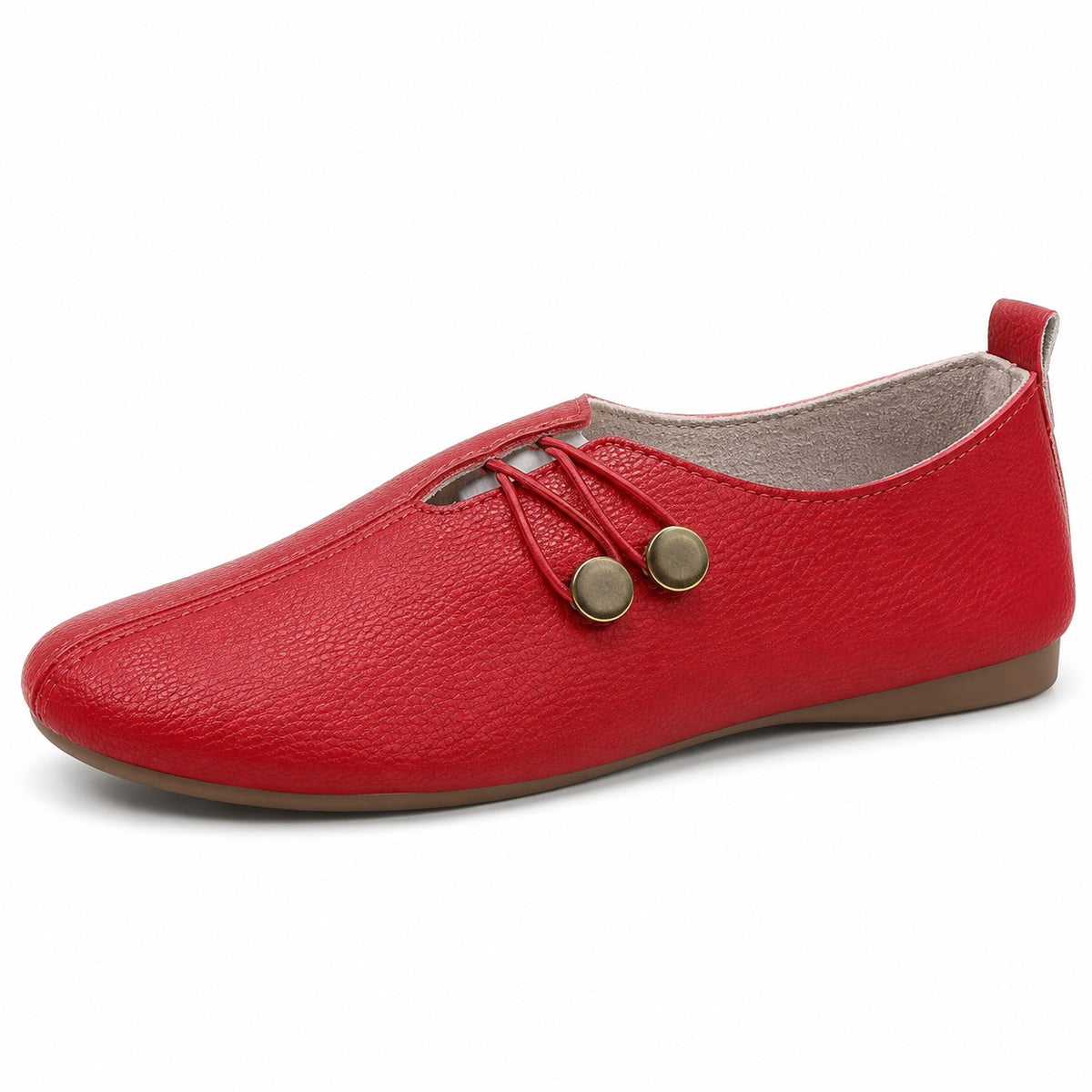 Goodwin – Unisex Slip-On Loafers in Red