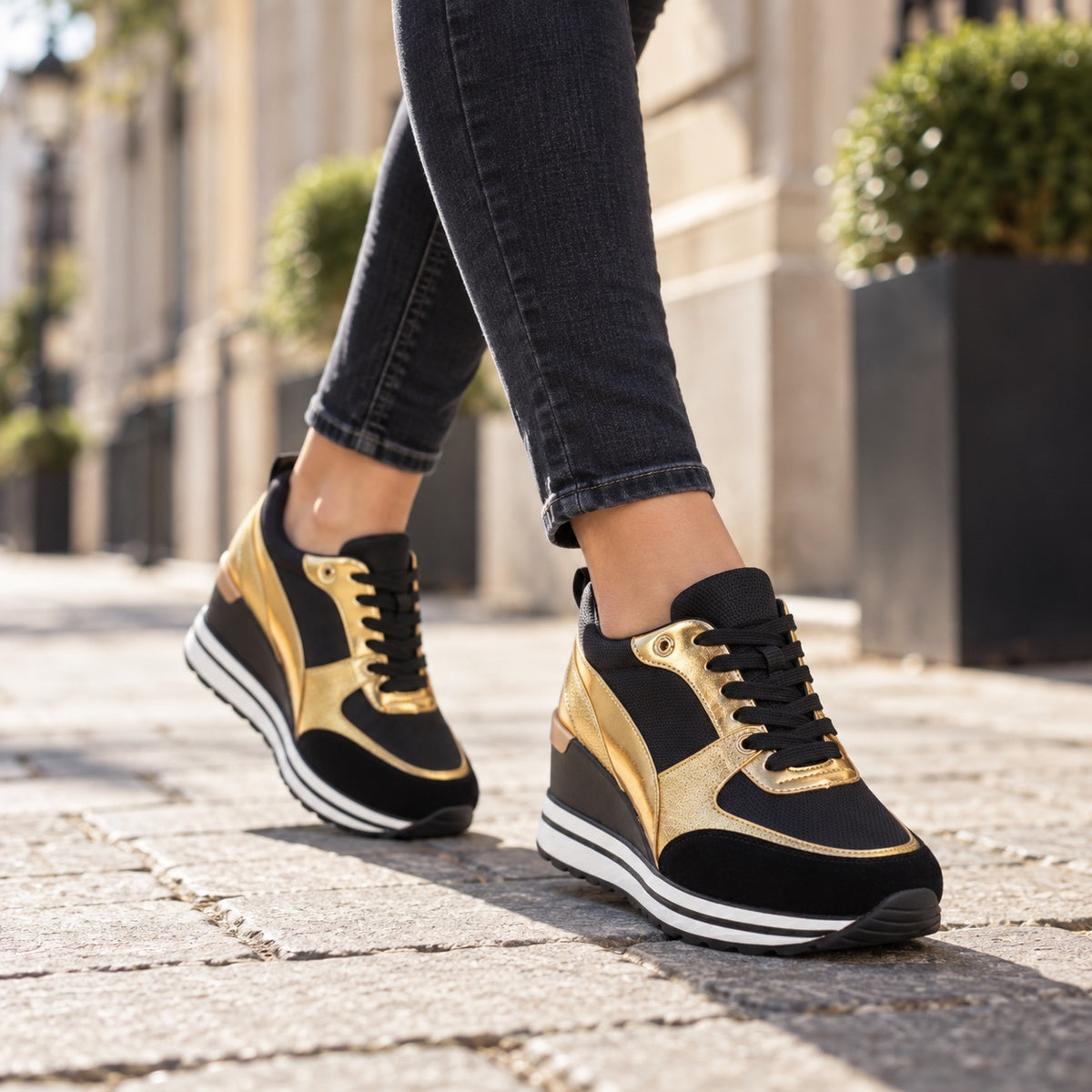 Grace – Women's Arch Support Sneakers, worn on a walk