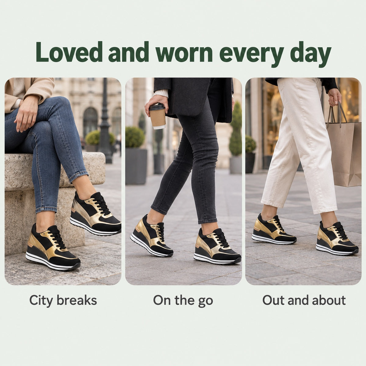 Grace – Women's Arch Support Sneakers, worn every day