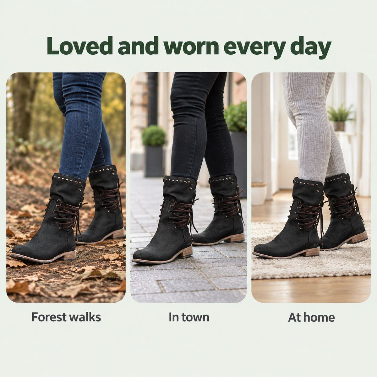 Griffin – Women's Wide Calf Boots, worn every day