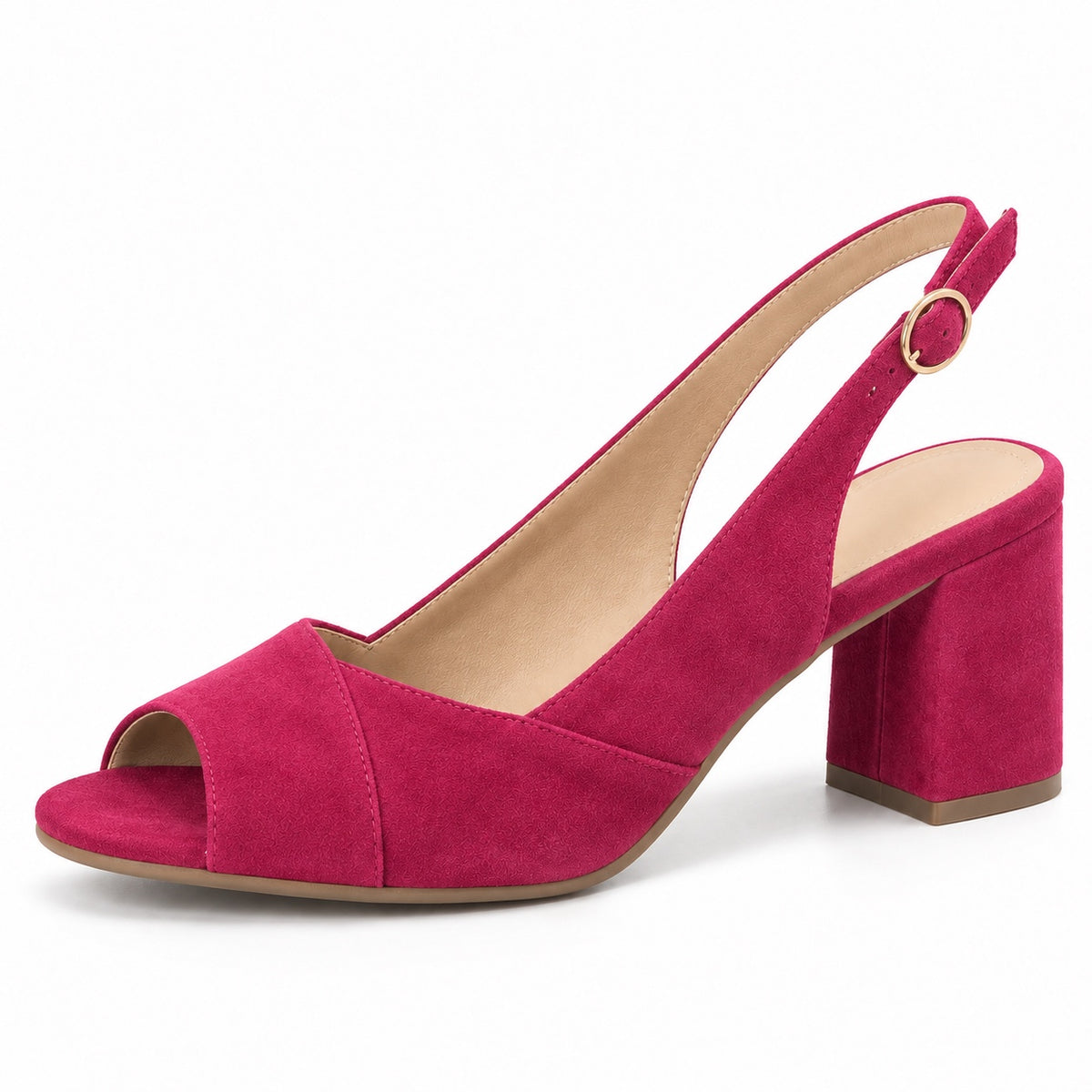 Gwendolyn – Women's Comfortable Sandals in Dark Pink