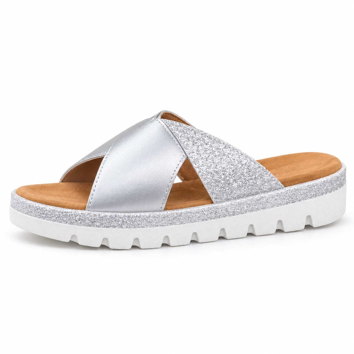 Hamilton – Unisex Wide Toe Box Sandals in SILVER