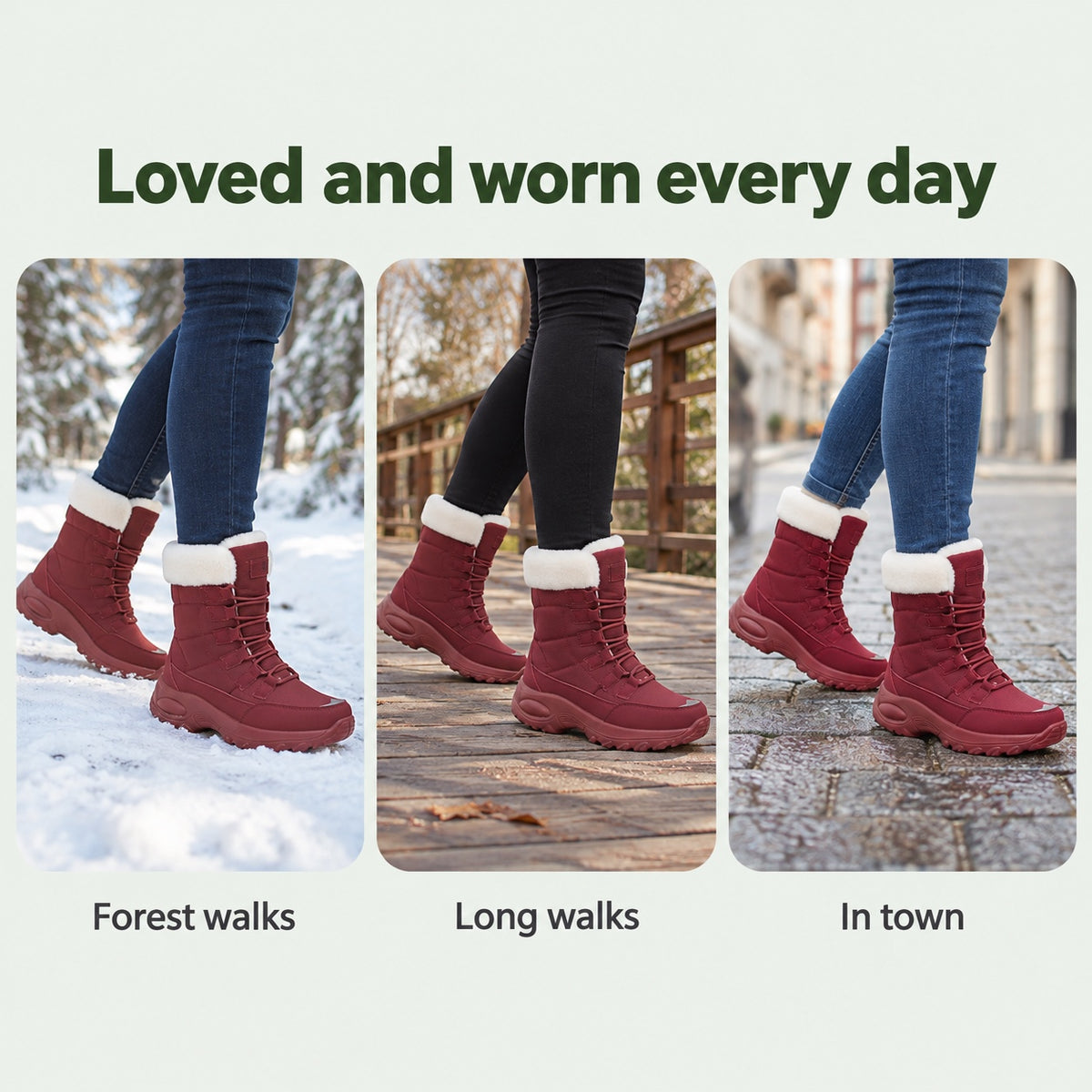 Harriet – Women's Snow Boots, worn every day