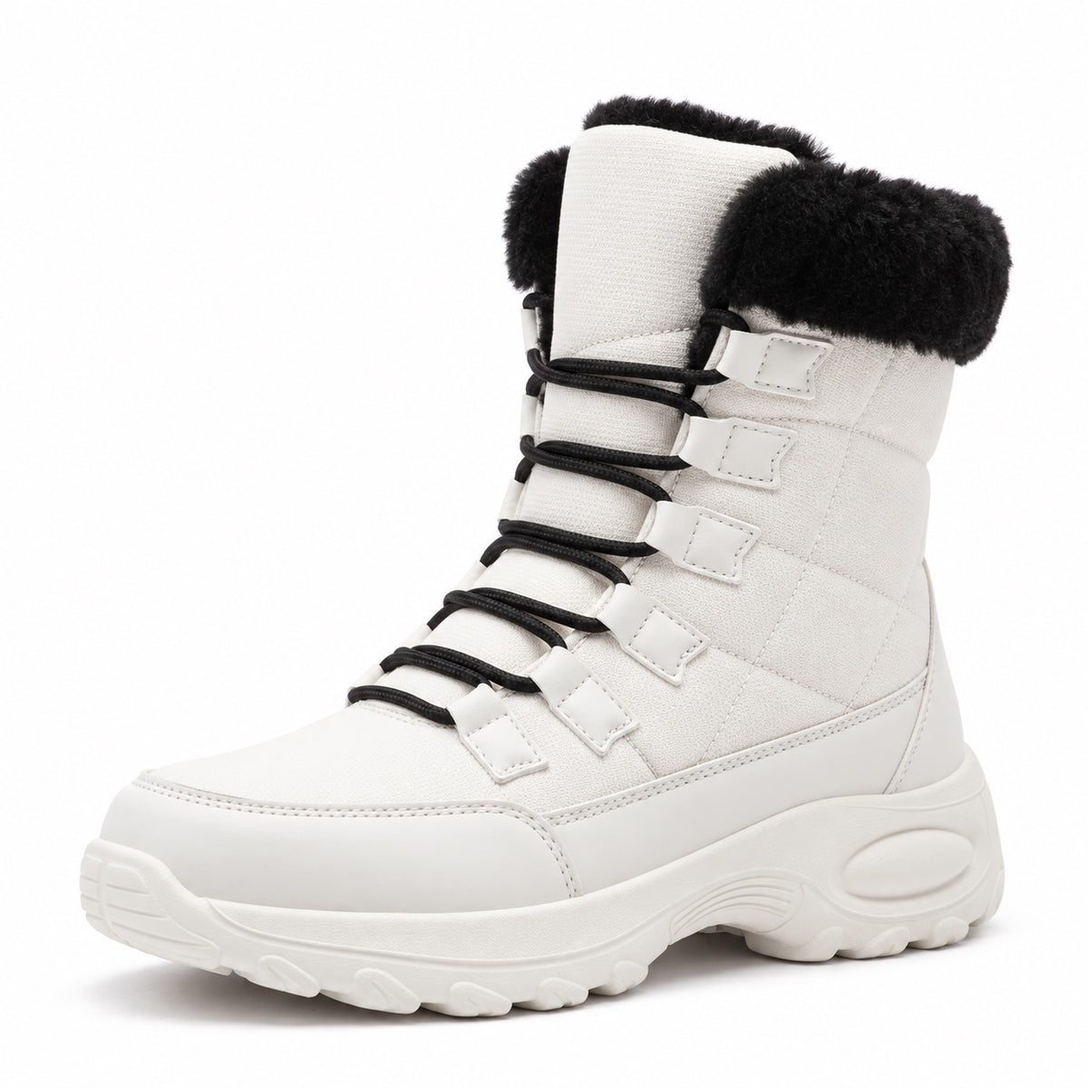 Harriet – Women's Wide Calf Boots in Beige