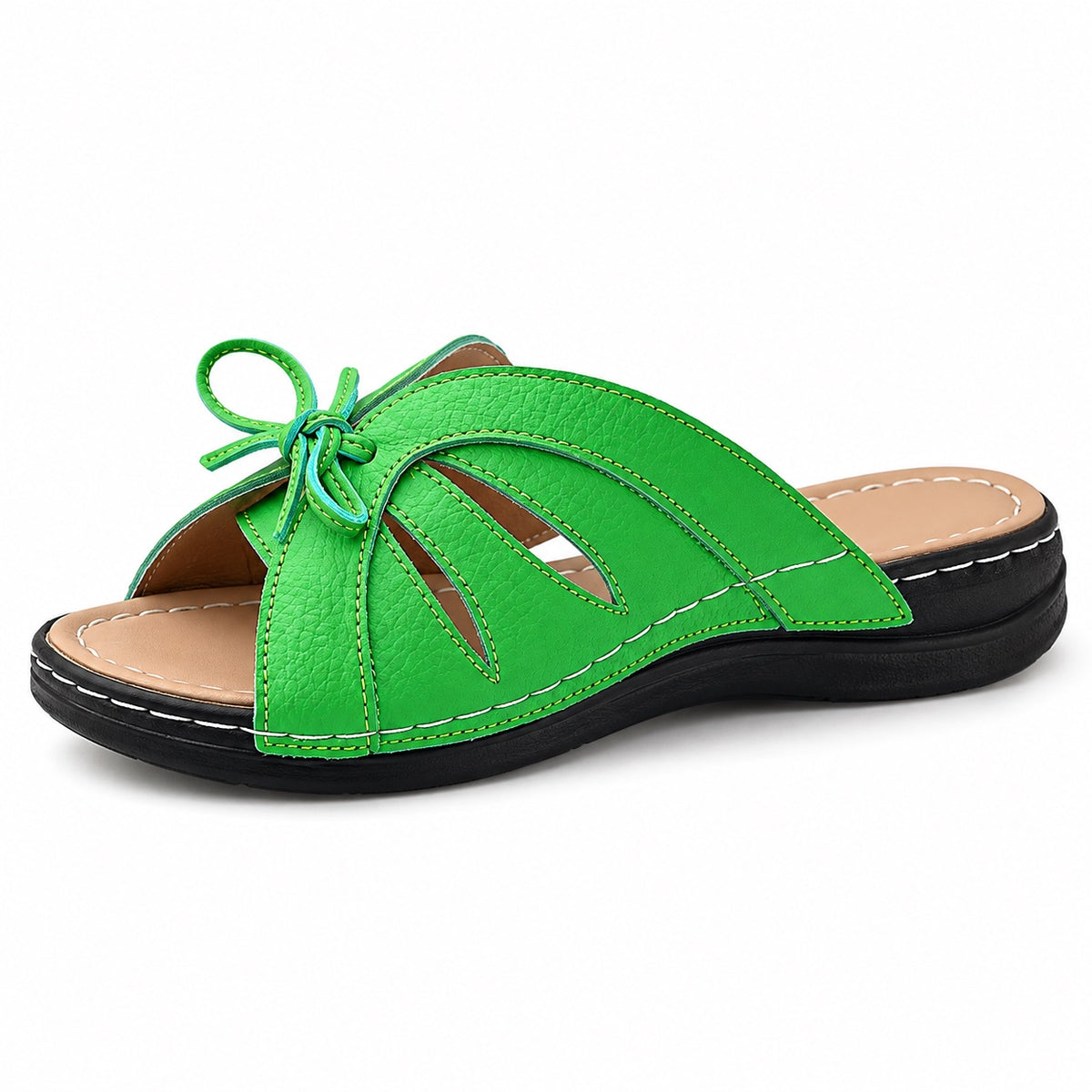 Hayes – Unisex Wide Toe Box Sandals in Green