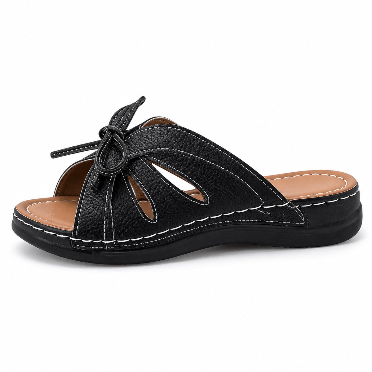 Hayes – Unisex Wide Toe Box Sandals in Black