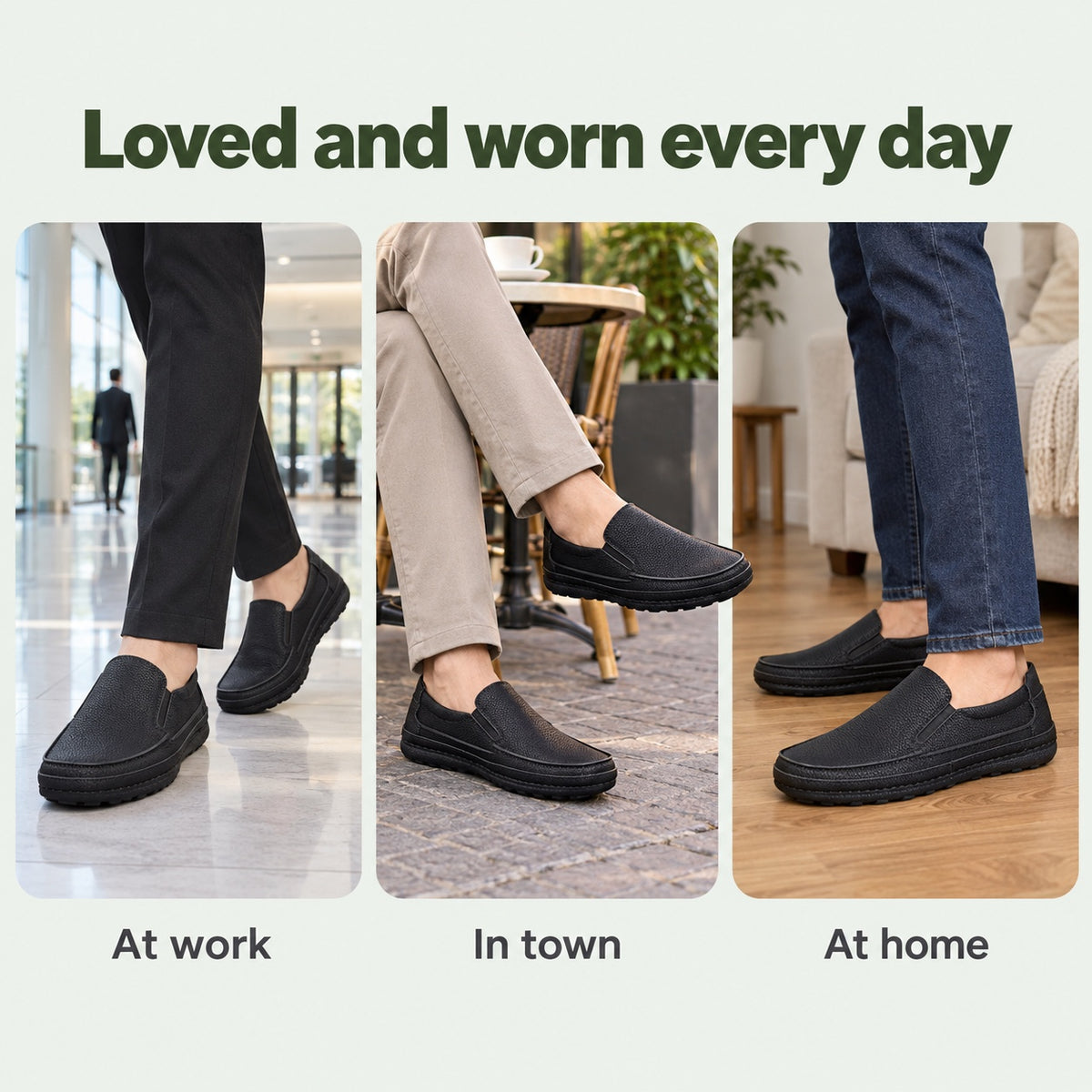 Herbert – Men's Slip-On Loafers, worn every day