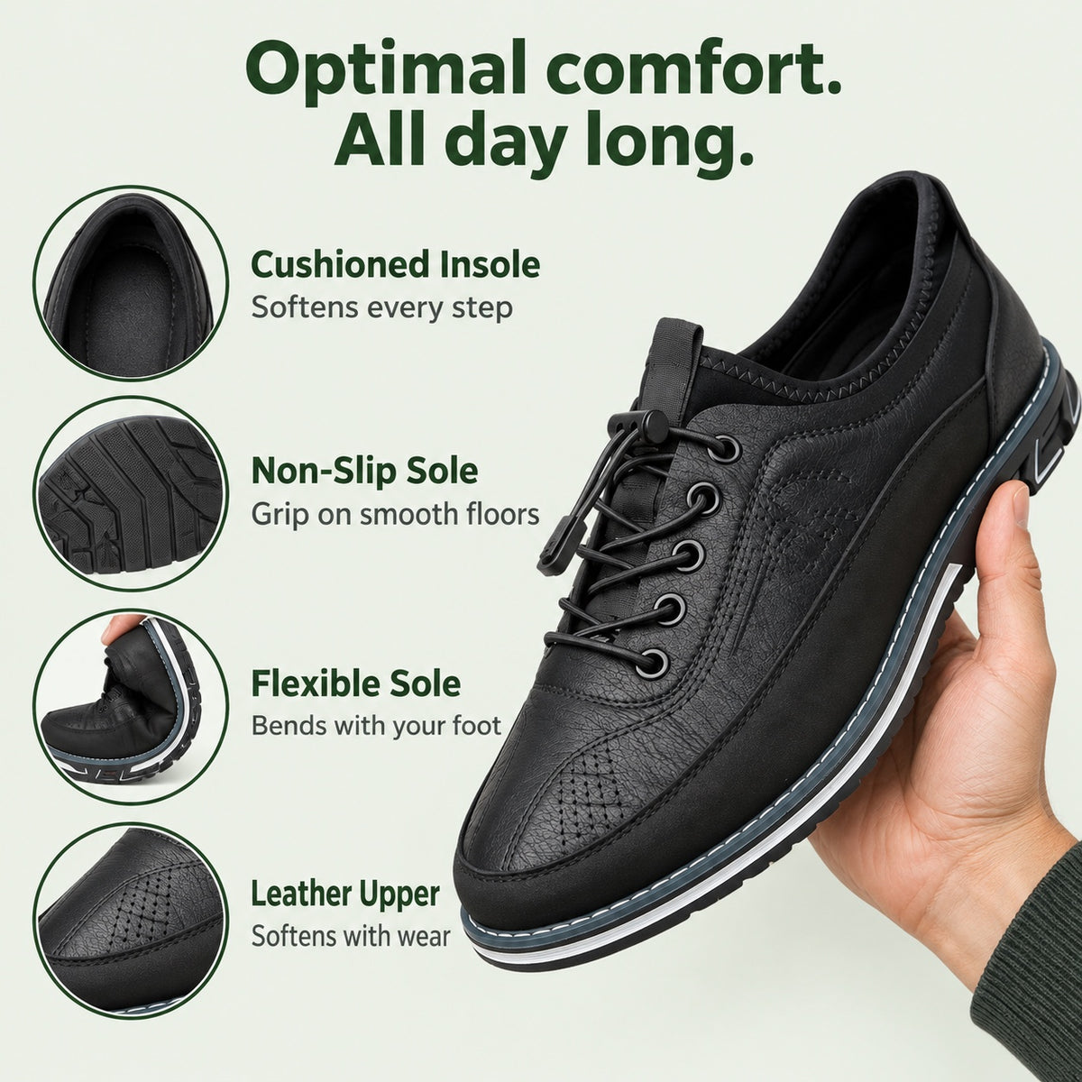 Herman – Men's Non-Slip Shoes, features