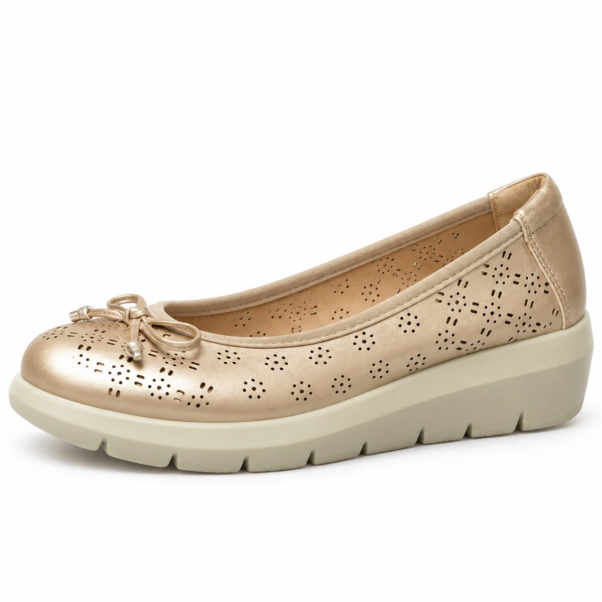 Herrera – Unisex Wide Toe Box Shoes in GOLD