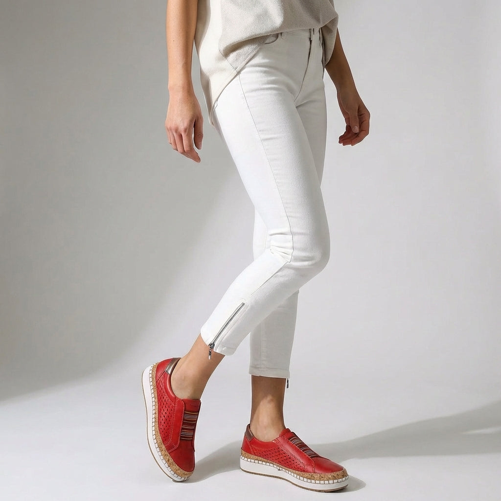 Orthopedic Slip On Platform Loafers with Supportive Suede Upper